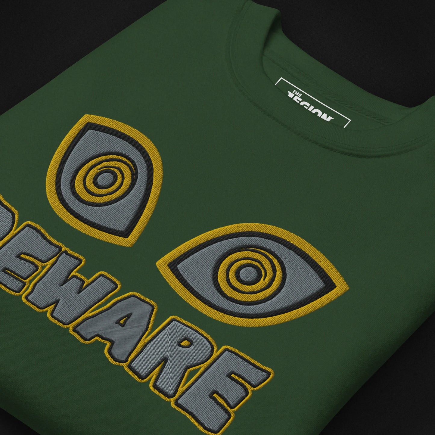 Beware Embroidered (Forest Green)