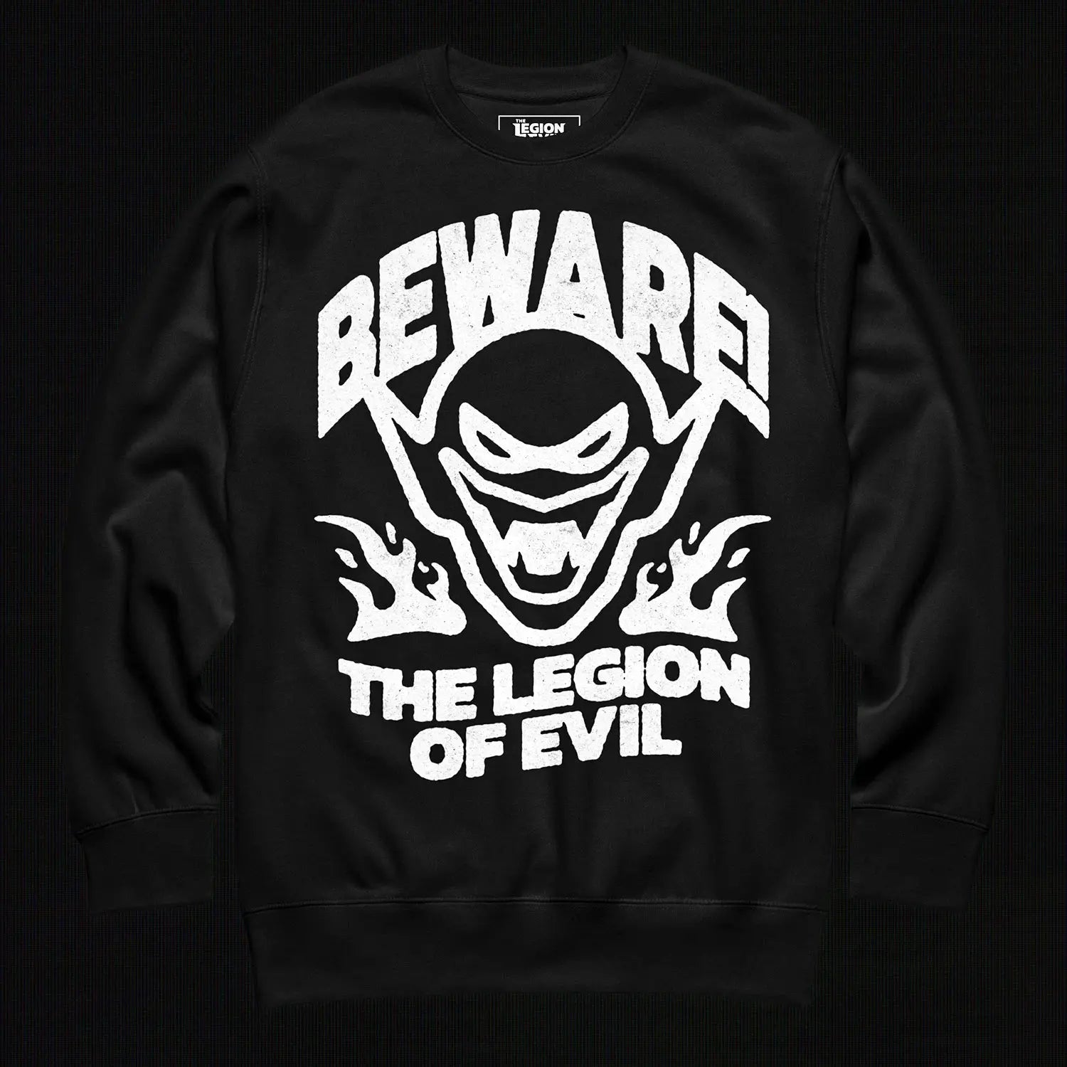 Beware - Unisex Premium Sweatshirt (Black) The Legion of Evil