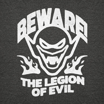 Beware - Unisex Premium Sweatshirt (Charcoal Heather) The Legion of Evil