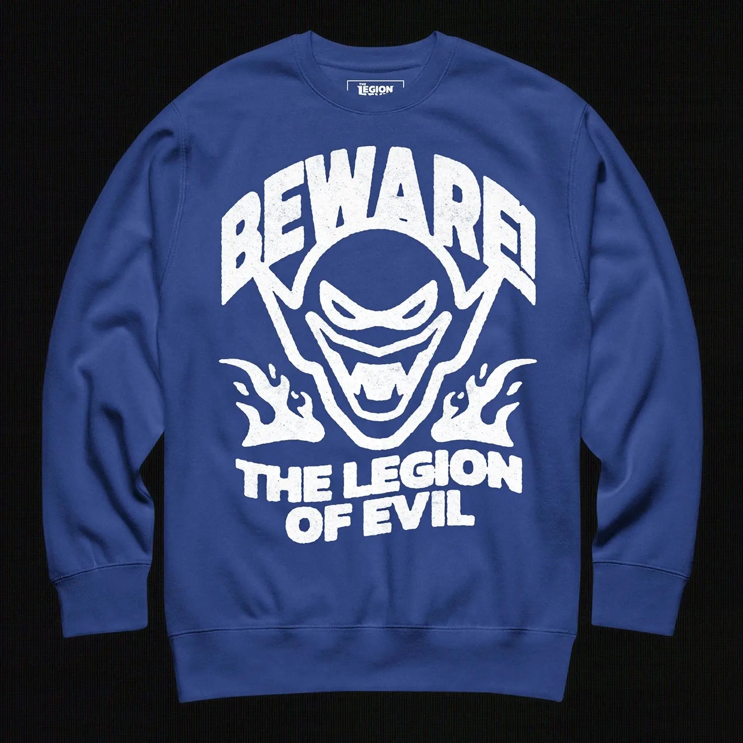 Beware - Unisex Premium Sweatshirt (True Royal) The Legion of Evil