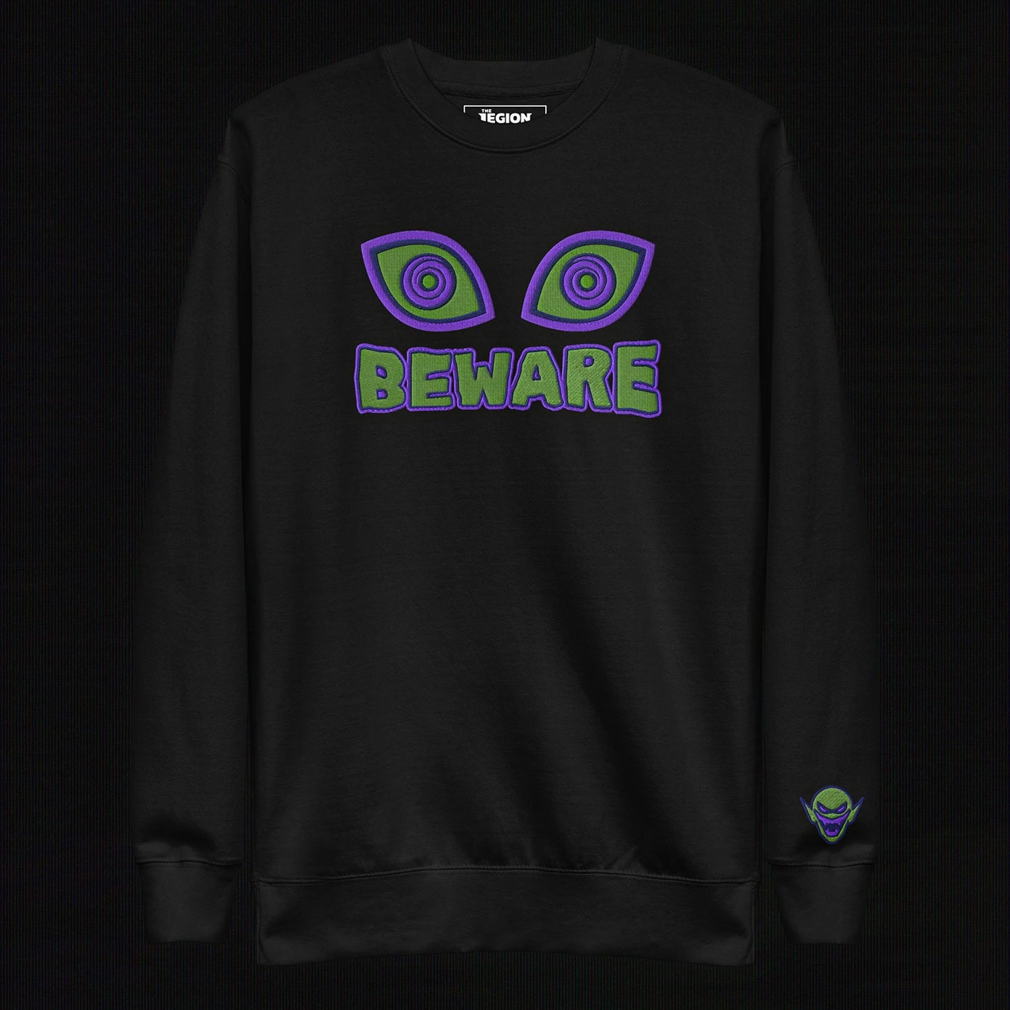 Beware Embroidered (Black)