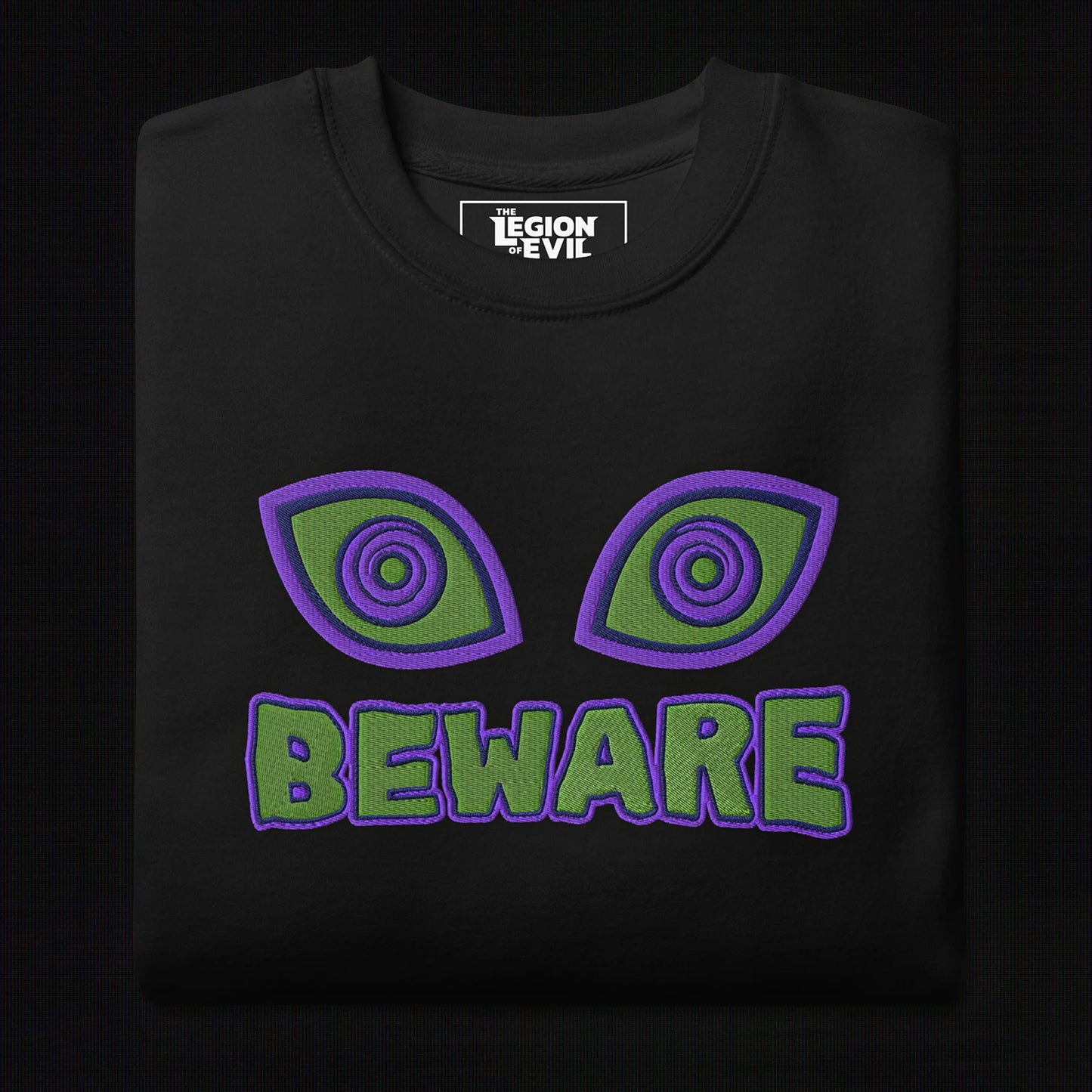 Beware Embroidered (Black)