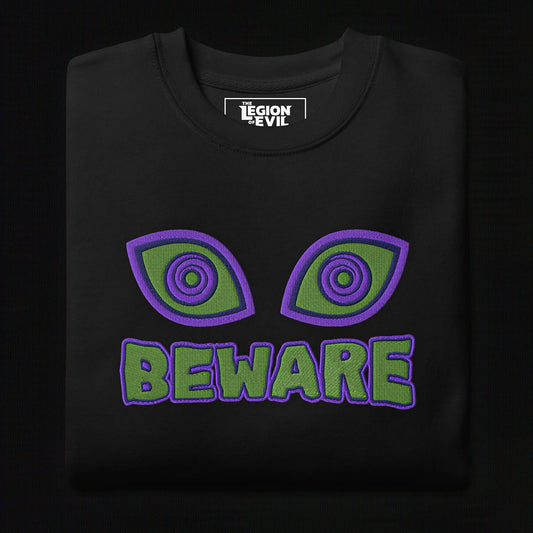 Beware Embroidered (Black)