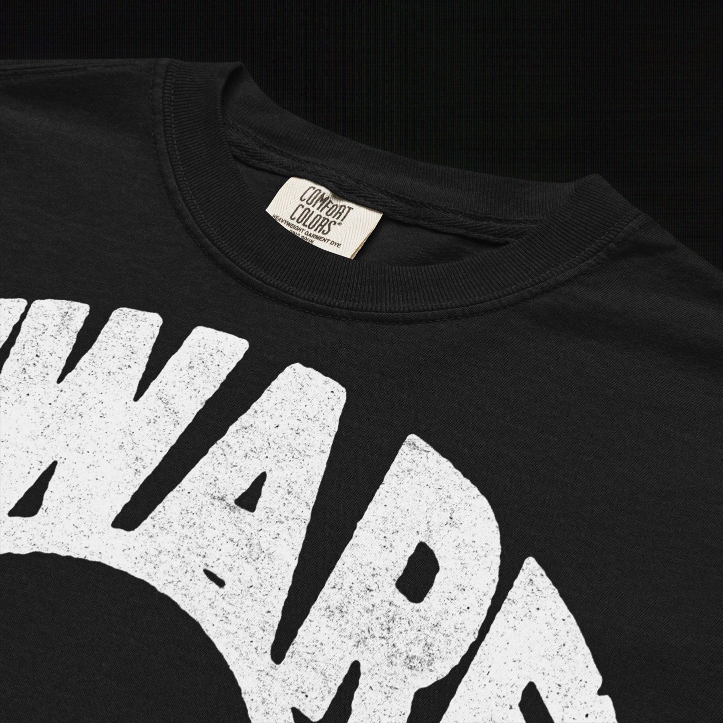 Beware - Unisex garment-dyed heavyweight t-shirt (Black)