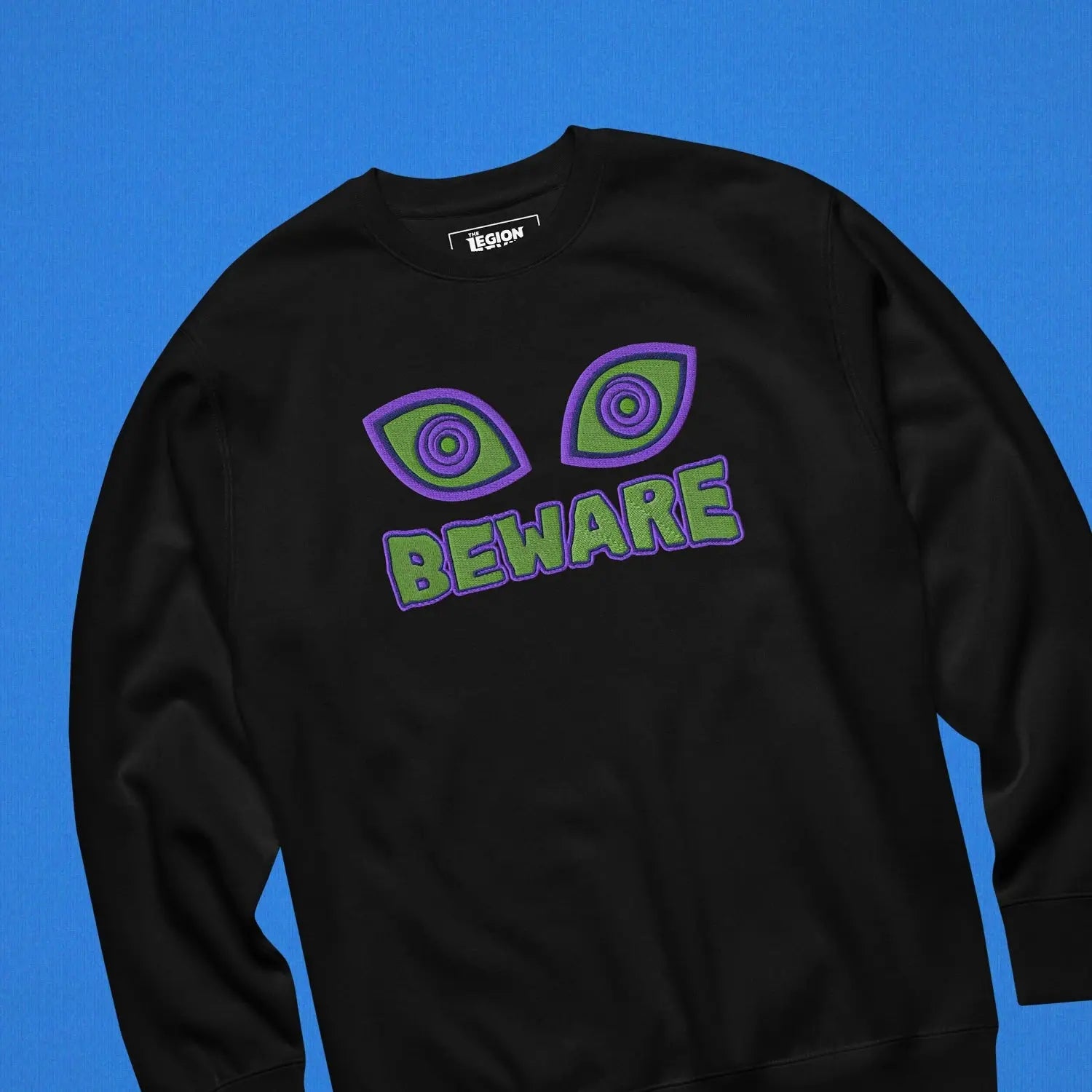 Beware Embroidered (Black) Legion of Evil Store