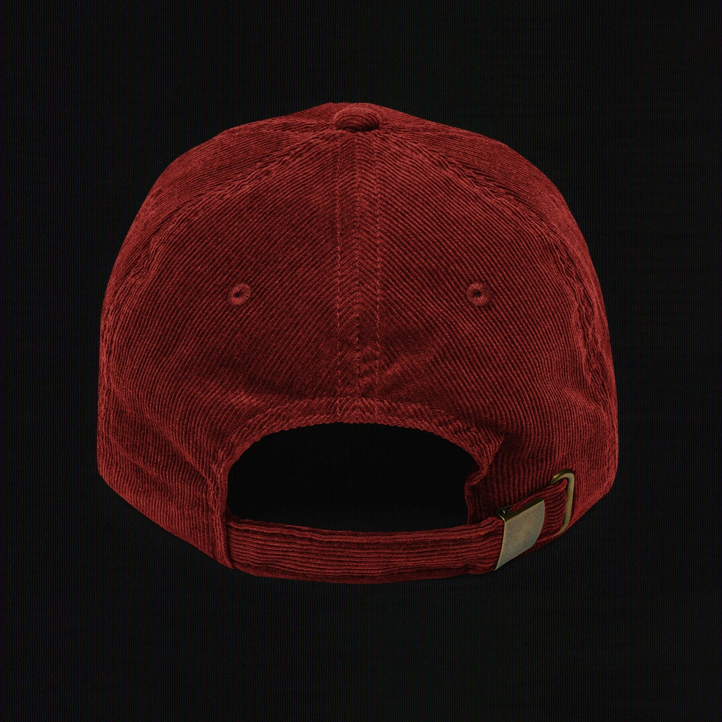 Beware - Embroidered - Vintage Corduroy Cap (Burgundy)