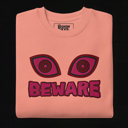Beware Embroidered (Dusty Rose)