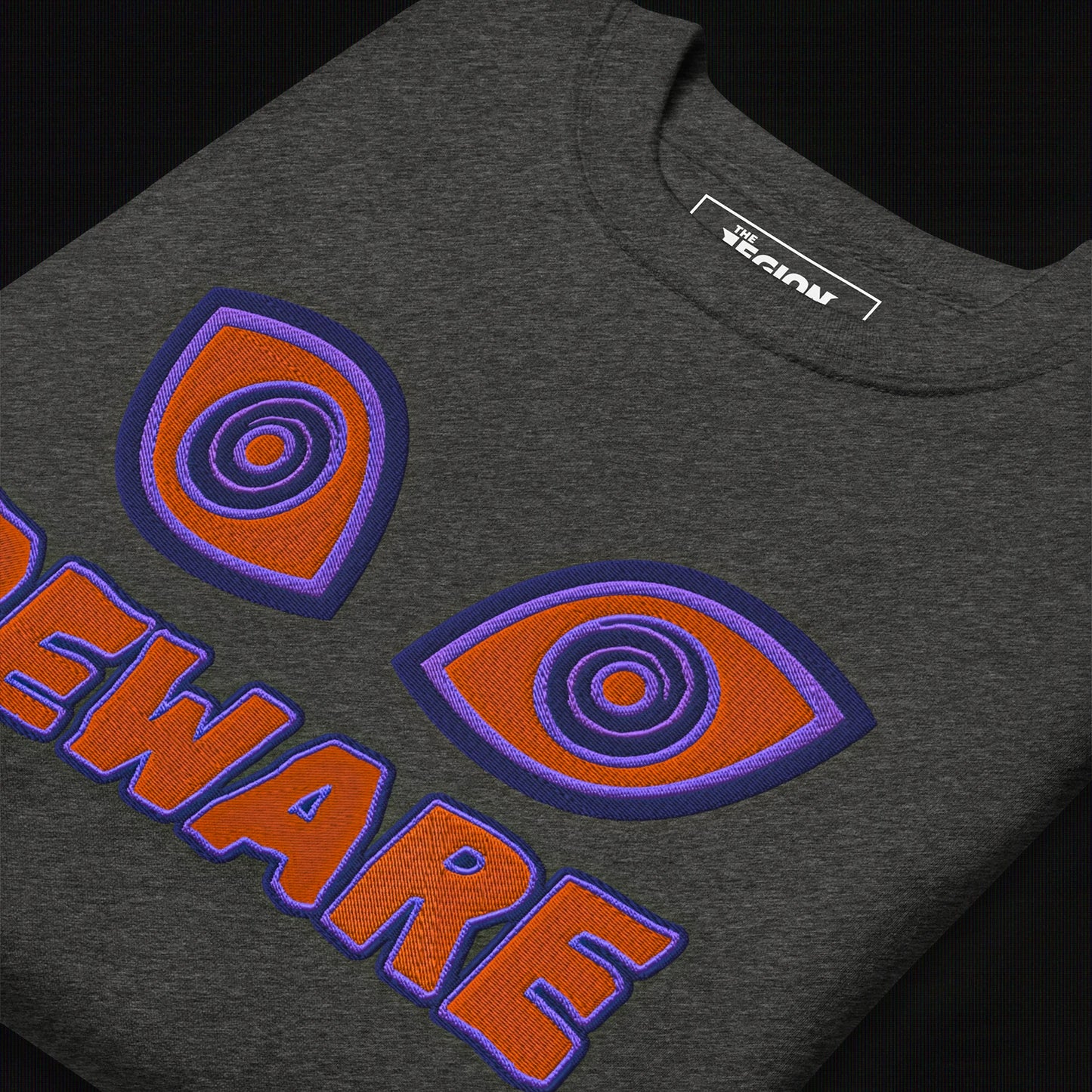 Beware Embroidered (Charcoal Heather)