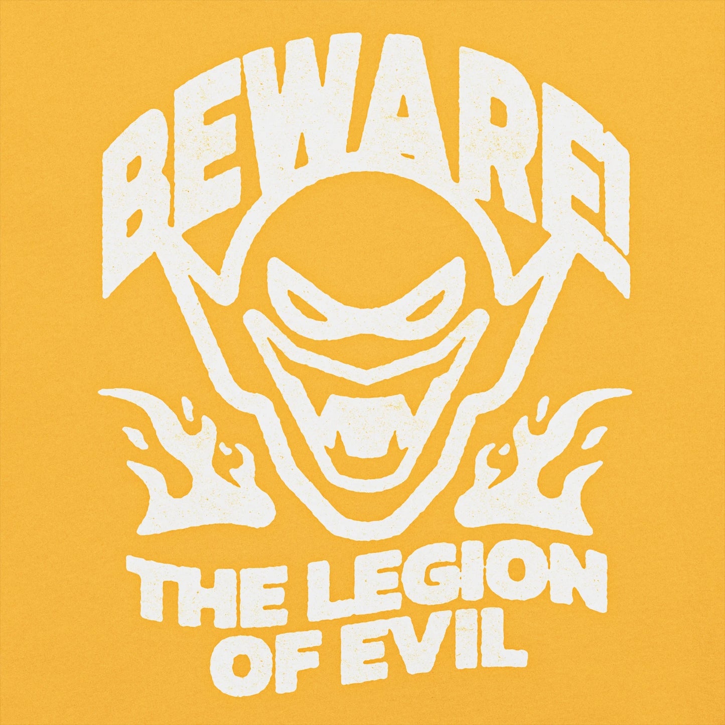 Beware - Unisex garment-dyed heavyweight t-shirt (Mustard)