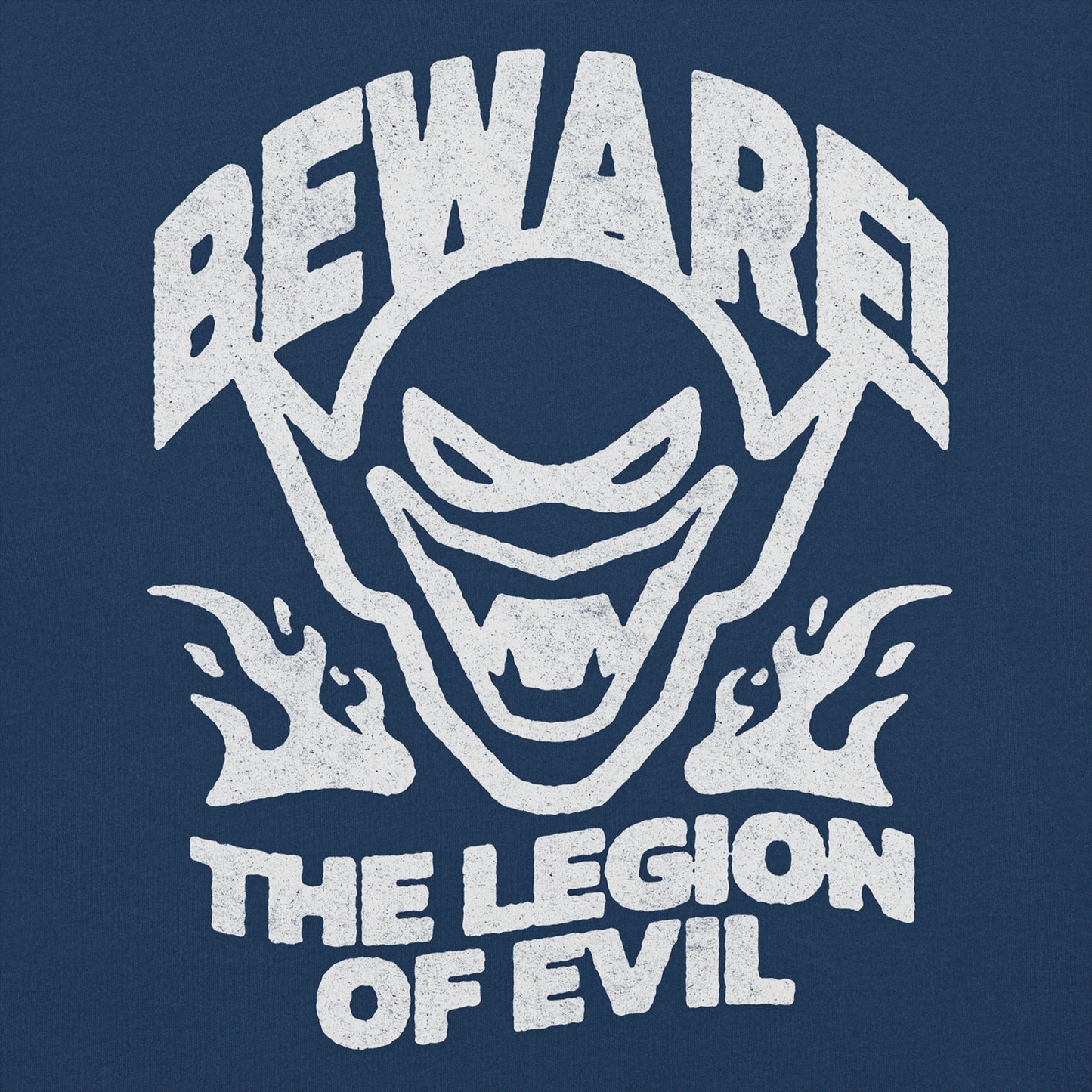 Beware - Unisex garment-dyed heavyweight t-shirt (True Navy)