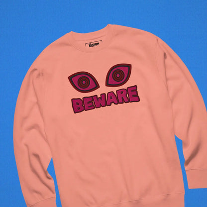 Beware Embroidered (Dusty Rose) Legion of Evil Store