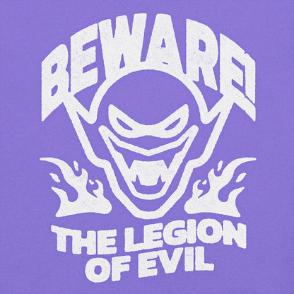 Beware - Unisex garment-dyed heavyweight t-shirt (Violet)