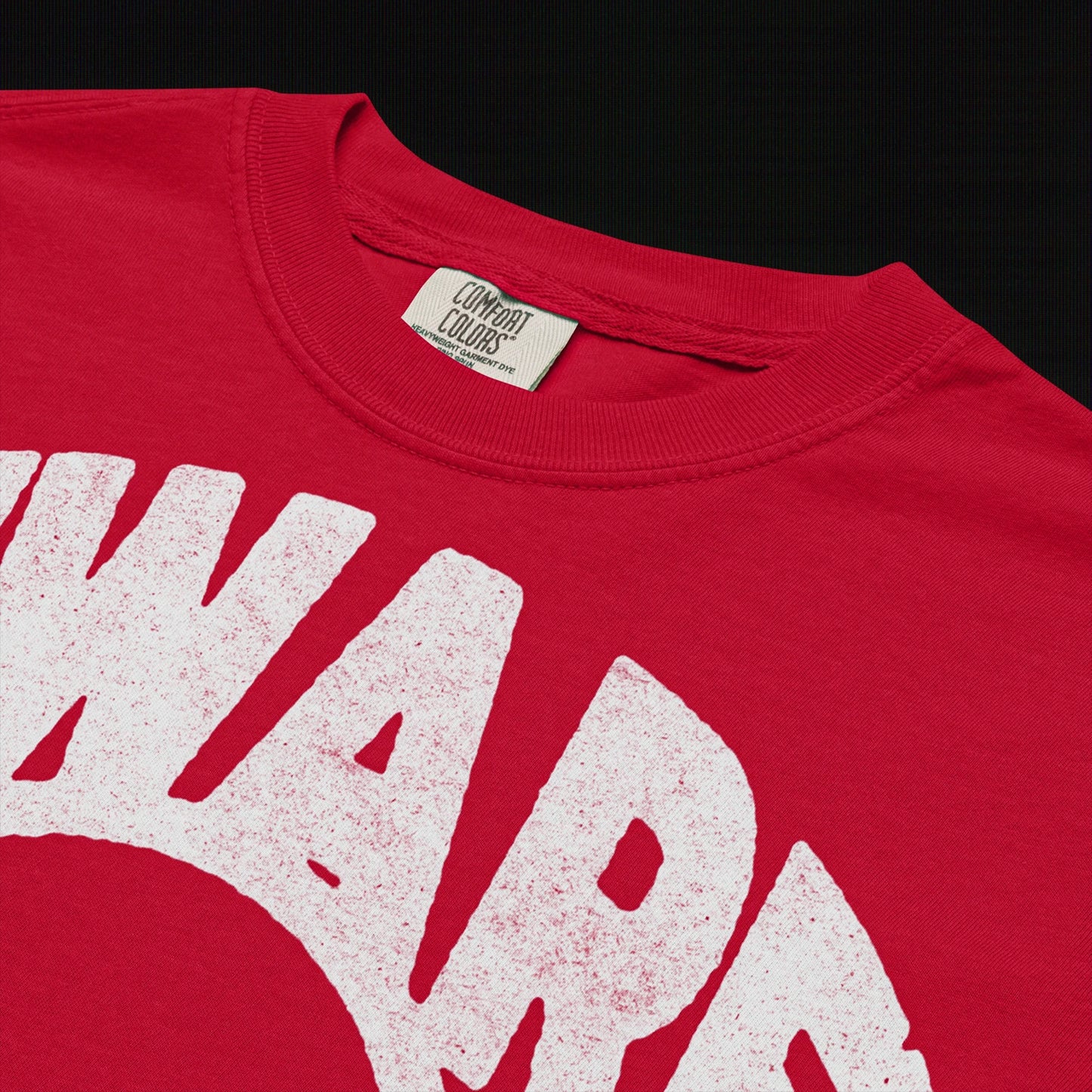 Beware - Unisex garment-dyed heavyweight t-shirt (Red)