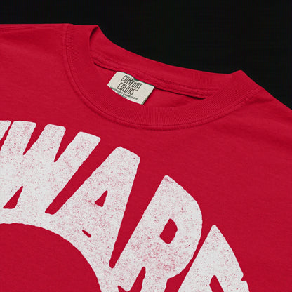 Beware - Unisex garment-dyed heavyweight t-shirt (Red)