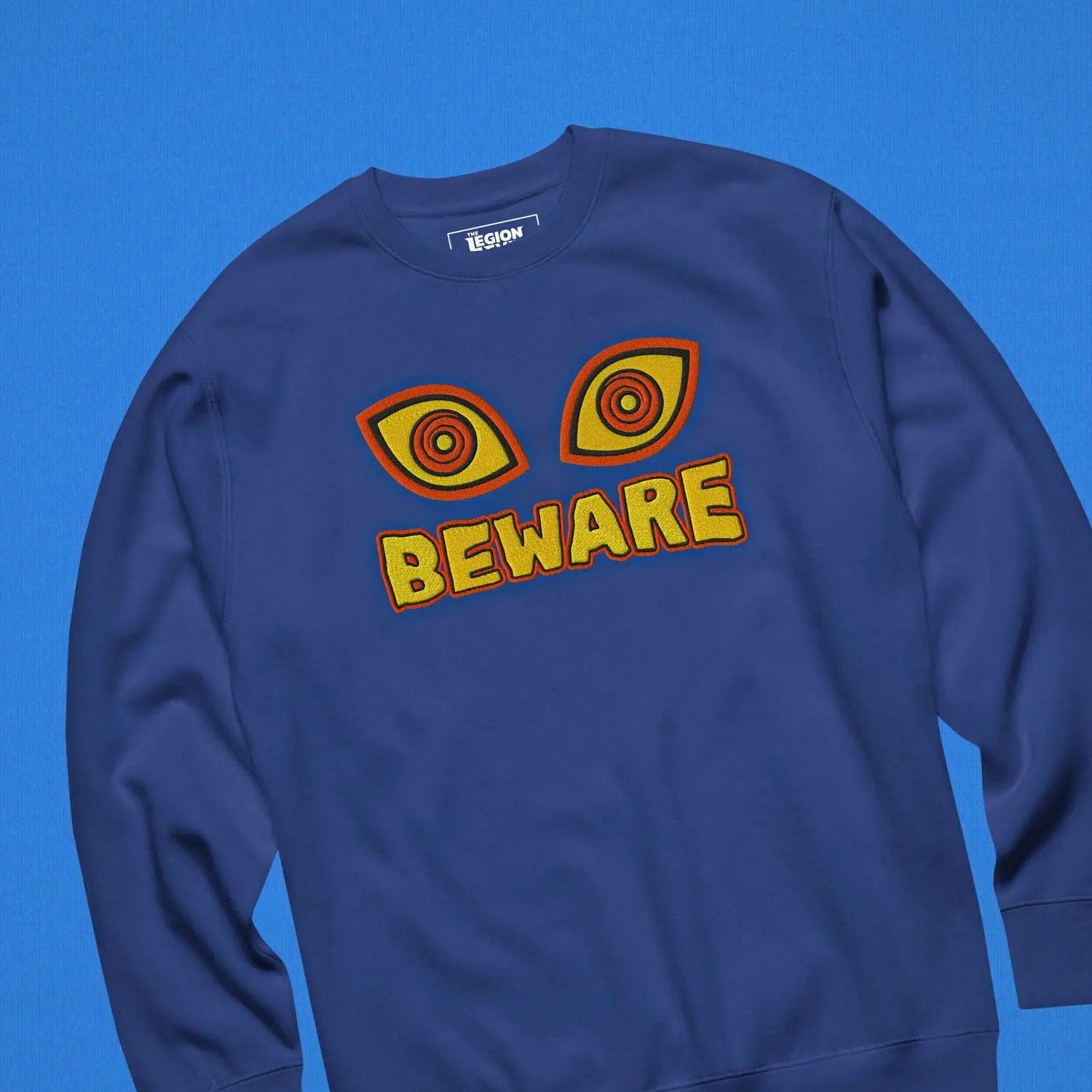 Beware Embroidered (True Royal) Legion of Evil Store