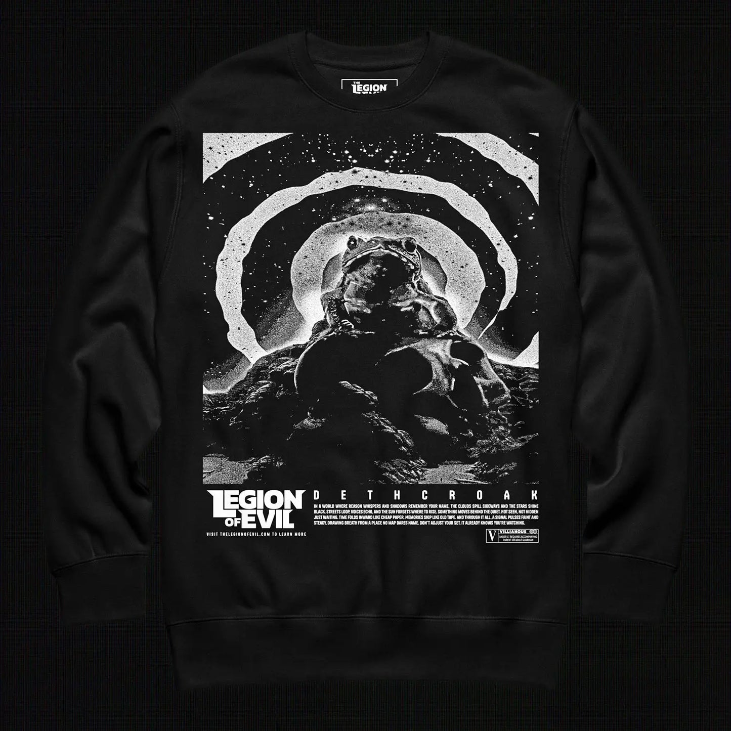 Dethcroak Unisex Premium Sweatshirt (Black) The Legion of Evil