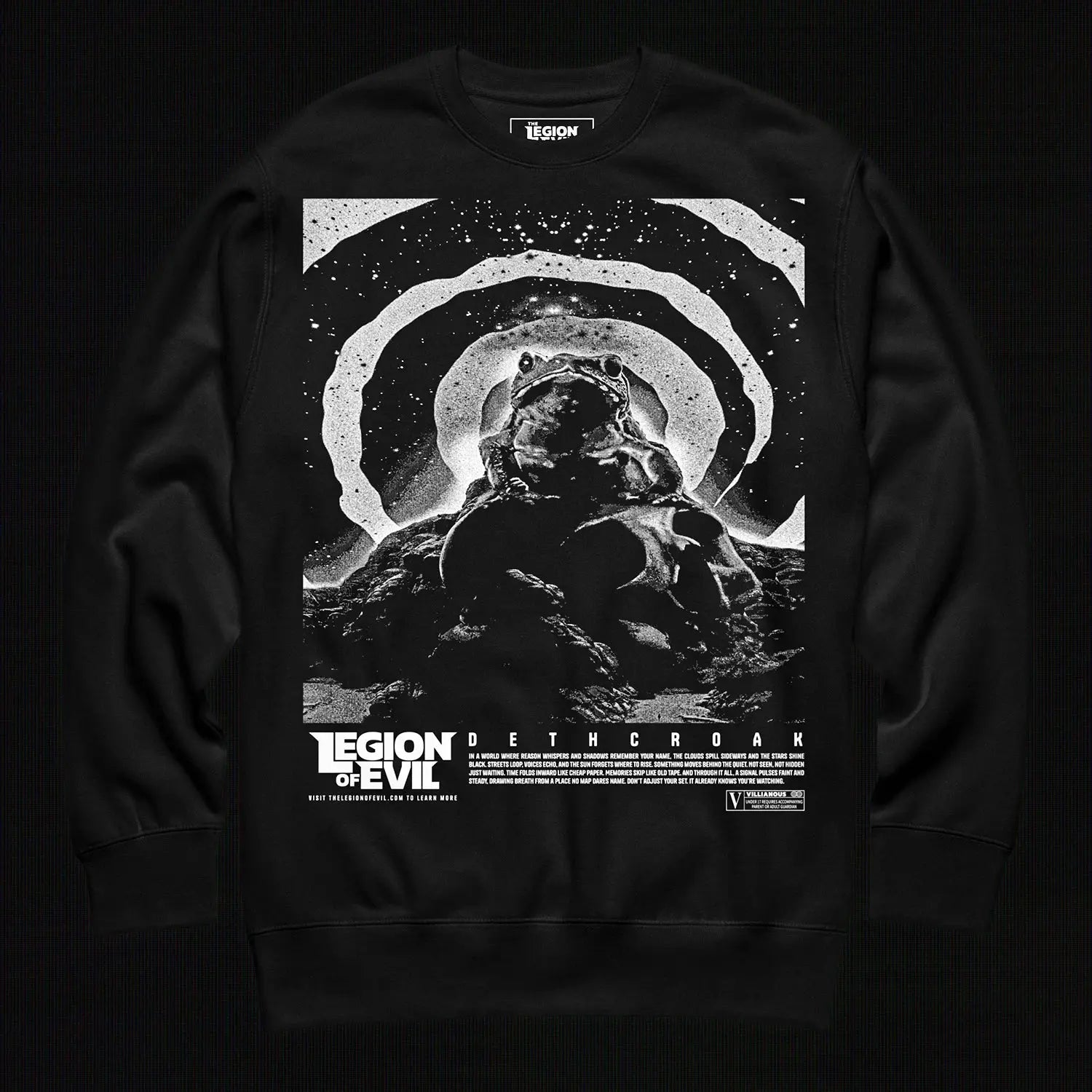 Dethcroak Unisex Premium Sweatshirt (Black) The Legion of Evil