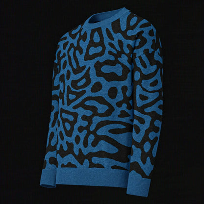 Legion of Evil - Gaffey Relaxed Fit Knit Sweater (Blue) The Legion of Evil