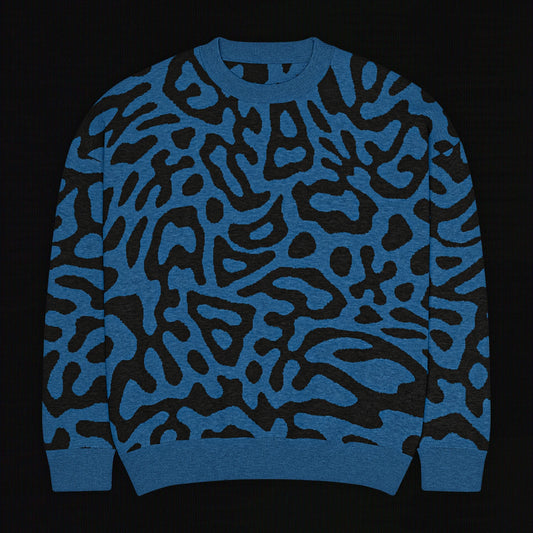 Legion of Evil - Gaffey Relaxed Fit Knit Sweater (Blue)