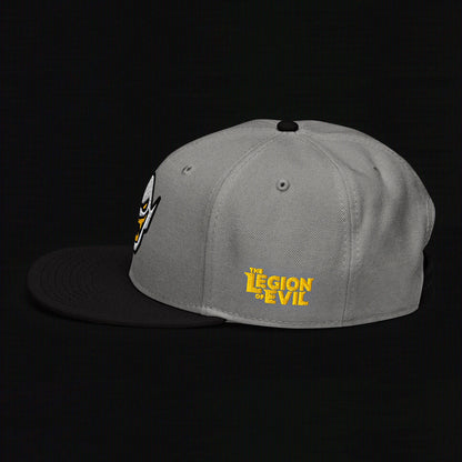 Hench Emblem Embroidery - Black / Gray - Snapback Hat