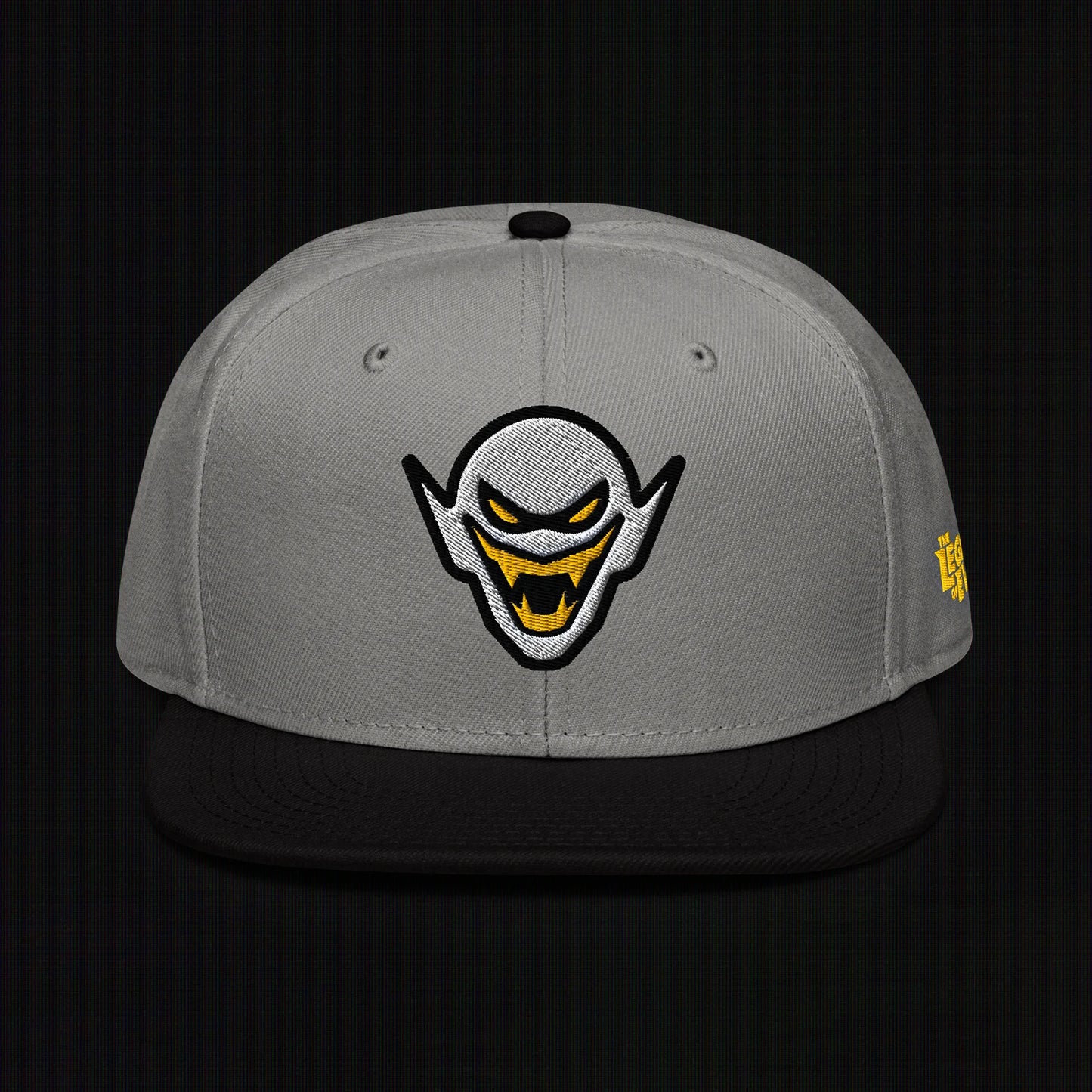 Hench Emblem Embroidery - Black / Gray - Snapback Hat