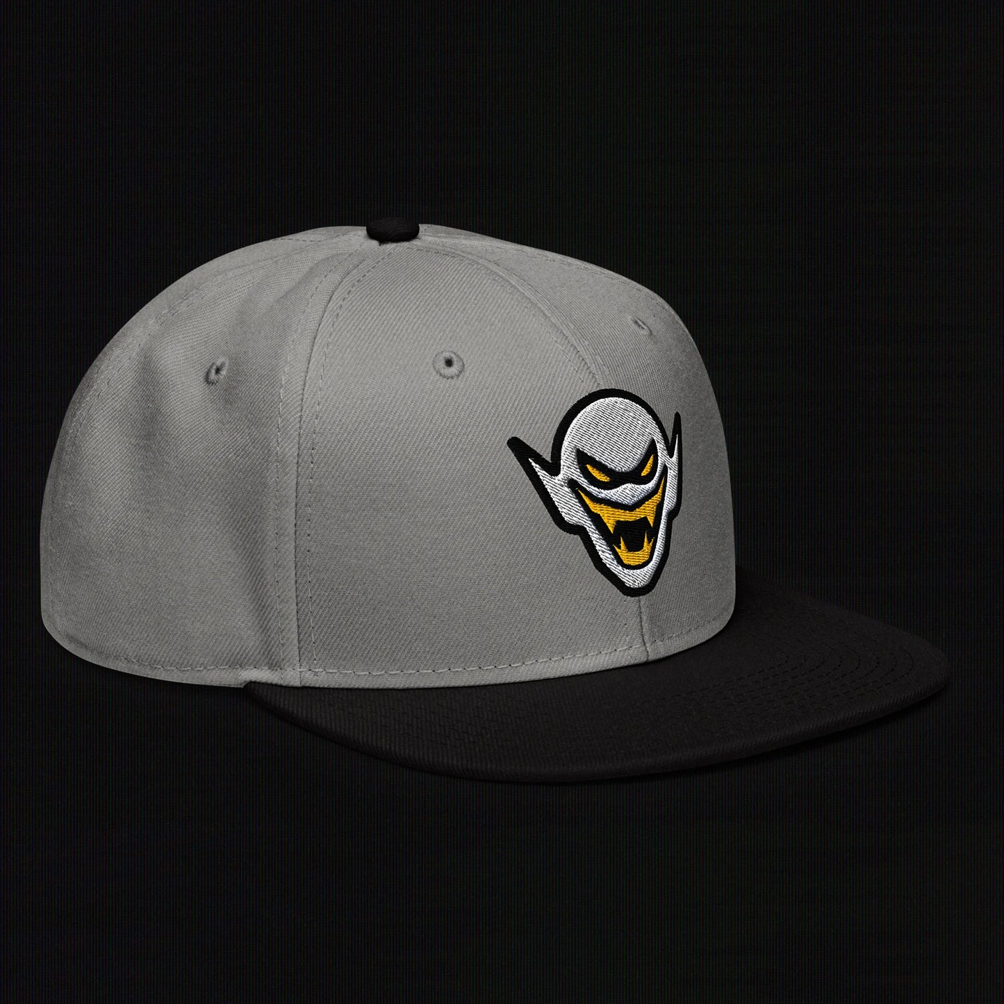 Hench Emblem Embroidery - Black / Gray - Snapback Hat