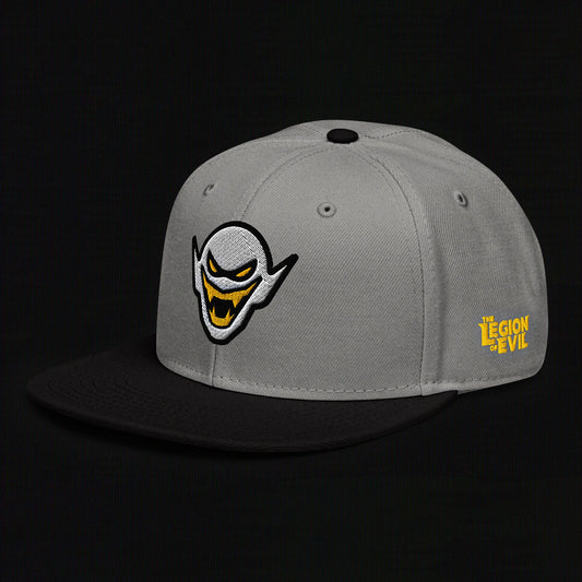 Hench Emblem Embroidery - Black / Gray - Snapback Hat
