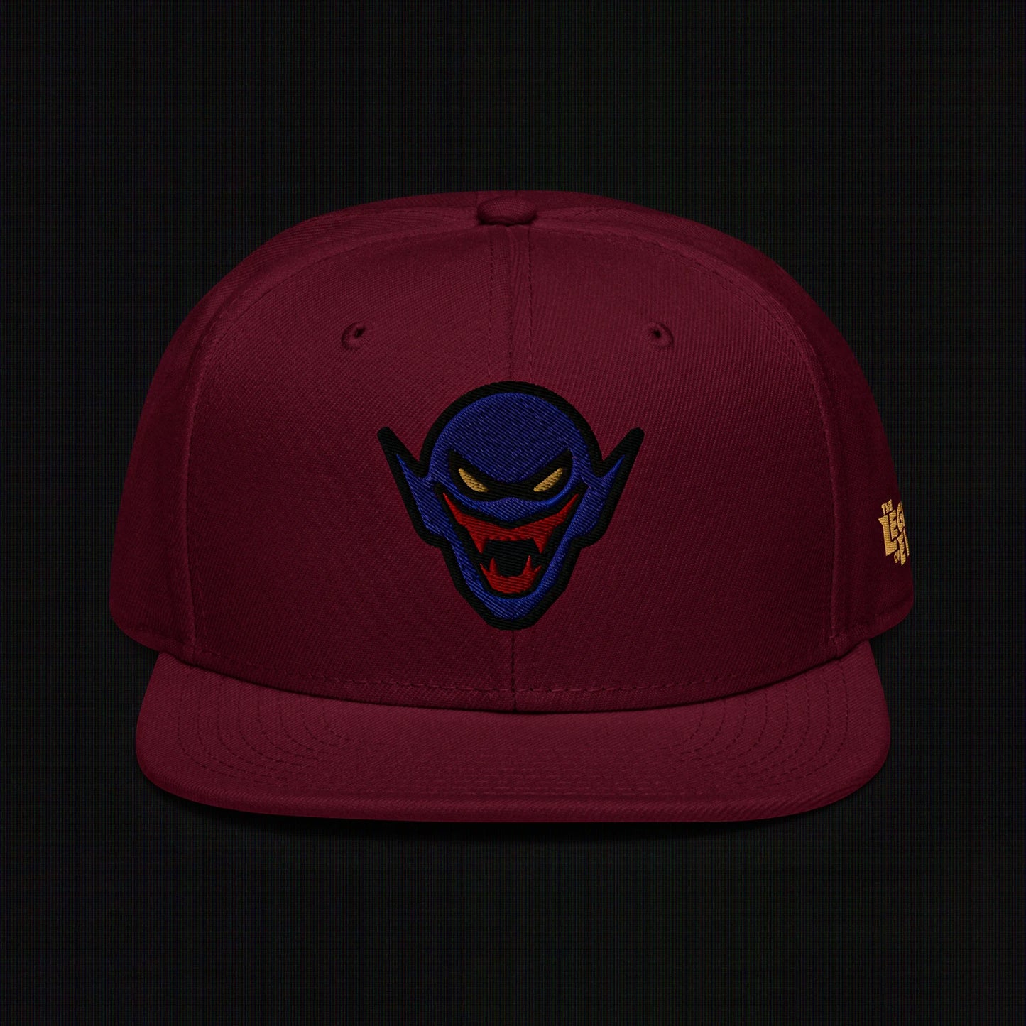 Hench Emblem Embroidery - Burgundy Maroon - Snapback Hat