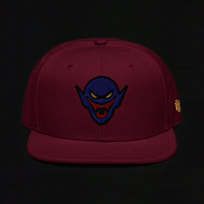 Hench Emblem Embroidery - Burgundy Maroon - Snapback Hat