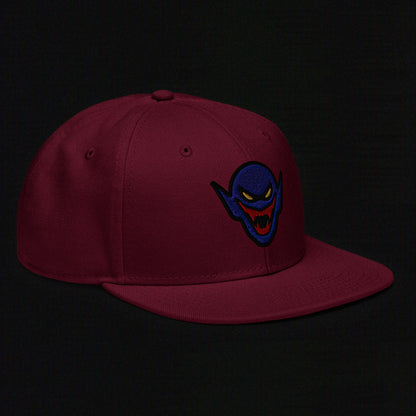 Hench Emblem Embroidery - Burgundy Maroon - Snapback Hat