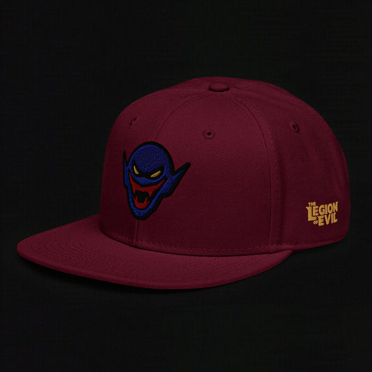 Hench Emblem Embroidery - Burgundy Maroon - Snapback Hat