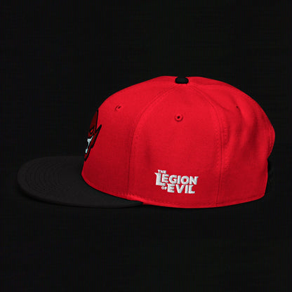 Hench Emblem Embroidery - Black / Red - Snapback Hat