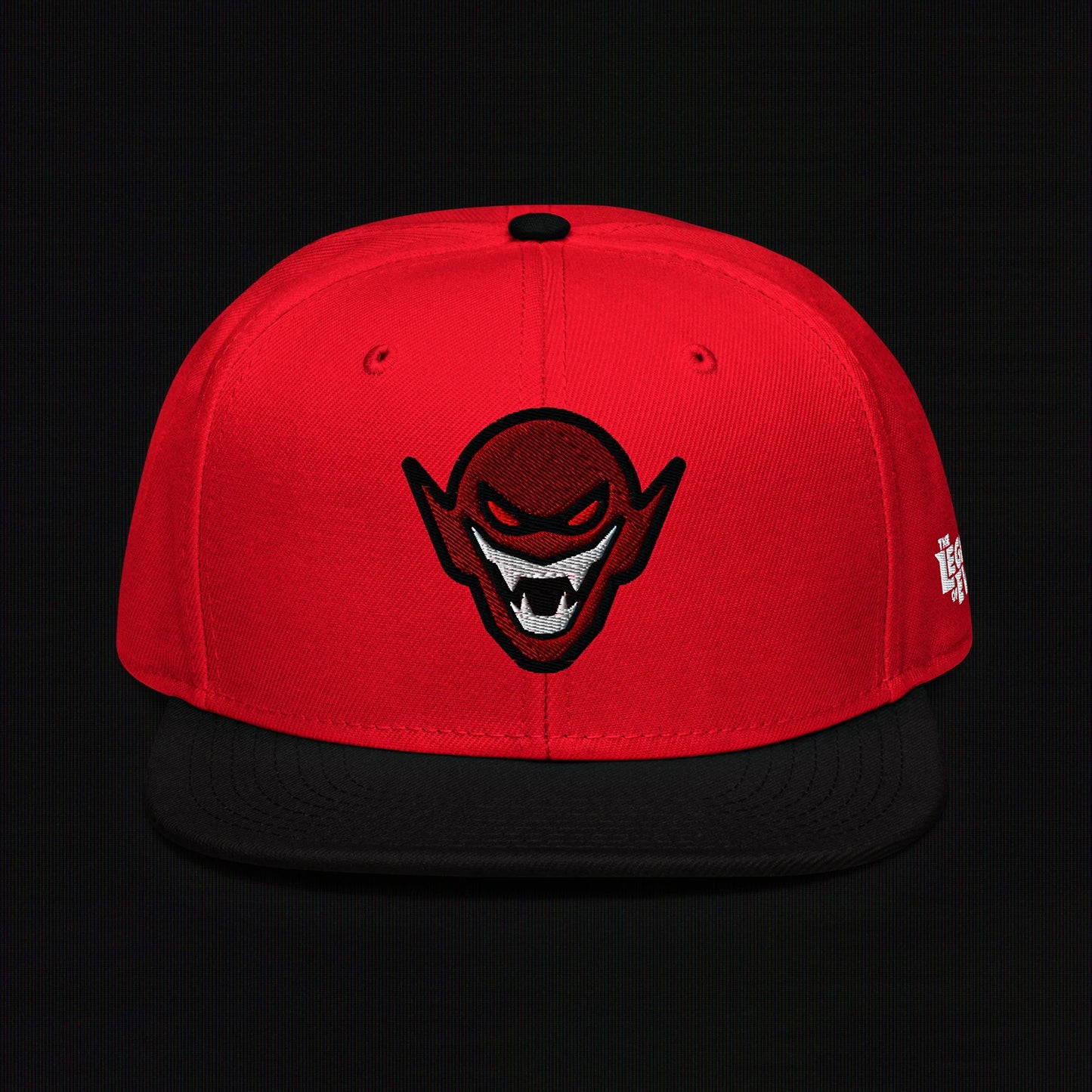 Hench Emblem Embroidery - Black / Red - Snapback Hat