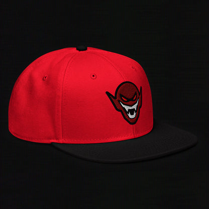 Hench Emblem Embroidery - Black / Red - Snapback Hat