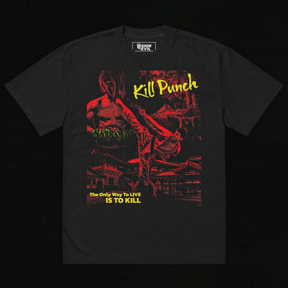 Kill Punch Oversized Tee (Red + Yellow) The Legion of Evil