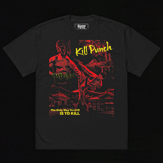 Kill Punch Oversized Tee (Red + Yellow)