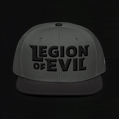 Legion of Evil - 3D Puff - Snapback Hat (Black/Gray)