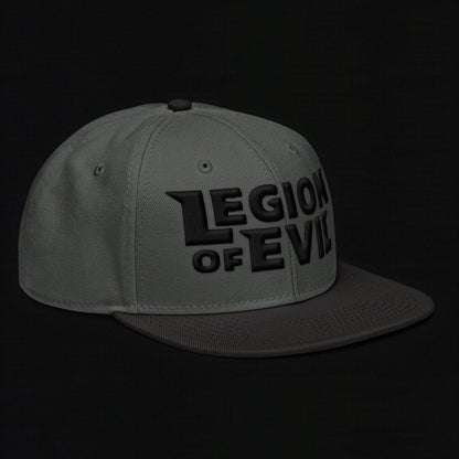 Legion of Evil - 3D Puff - Snapback Hat (Black/Gray)