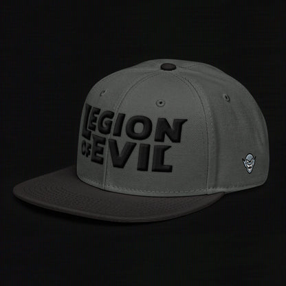 Legion of Evil - 3D Puff - Snapback Hat (Black/Gray)