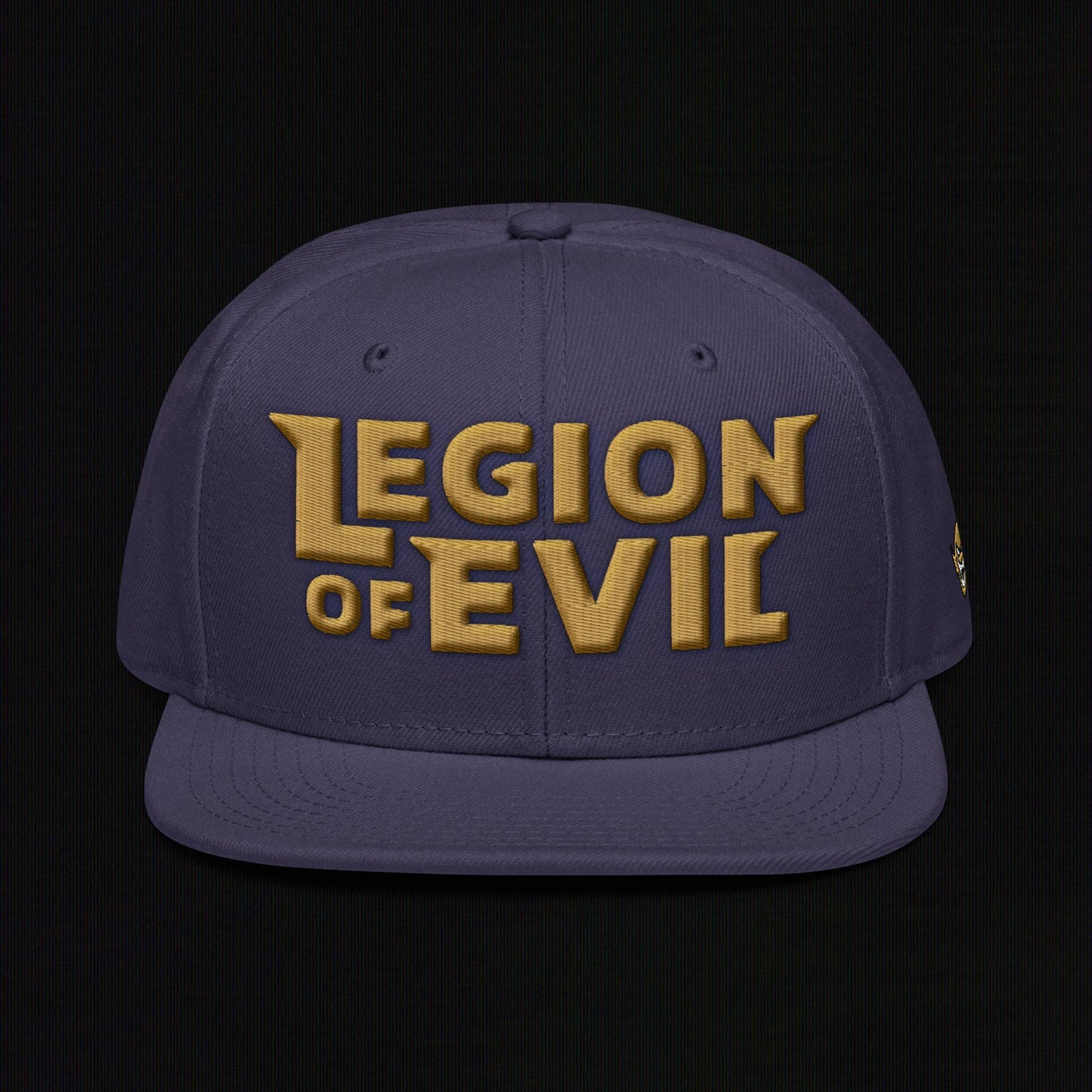 Legion of Evil - 3D Puff - Snapback Hat (Navy Blue)