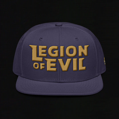 Legion of Evil - 3D Puff - Snapback Hat (Navy Blue)