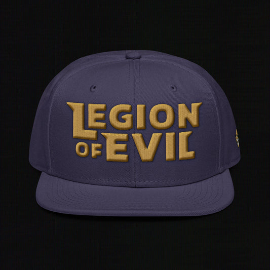 Legion of Evil - 3D Puff - Snapback Hat (Navy Blue)