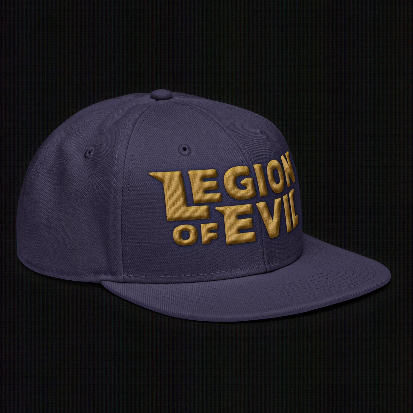 Legion of Evil - 3D Puff - Snapback Hat (Navy Blue)