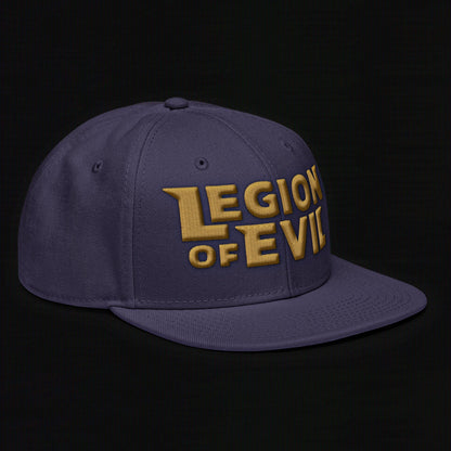Legion of Evil - 3D Puff - Snapback Hat (Navy Blue)