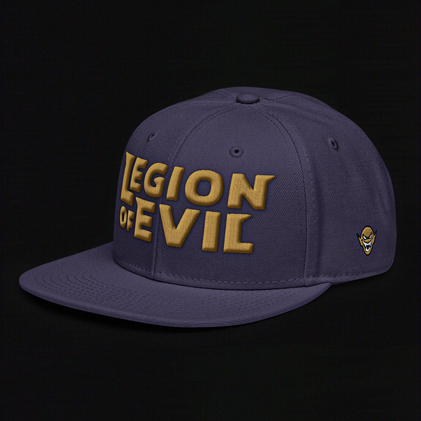 Legion of Evil - 3D Puff - Snapback Hat (Navy Blue)