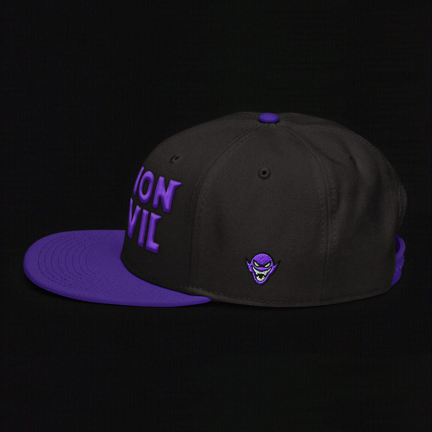 Legion of Evil - 3D Puff - Snapback Hat (Black/Purple)
