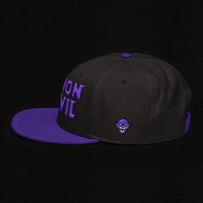Legion of Evil - 3D Puff - Snapback Hat (Black/Purple)