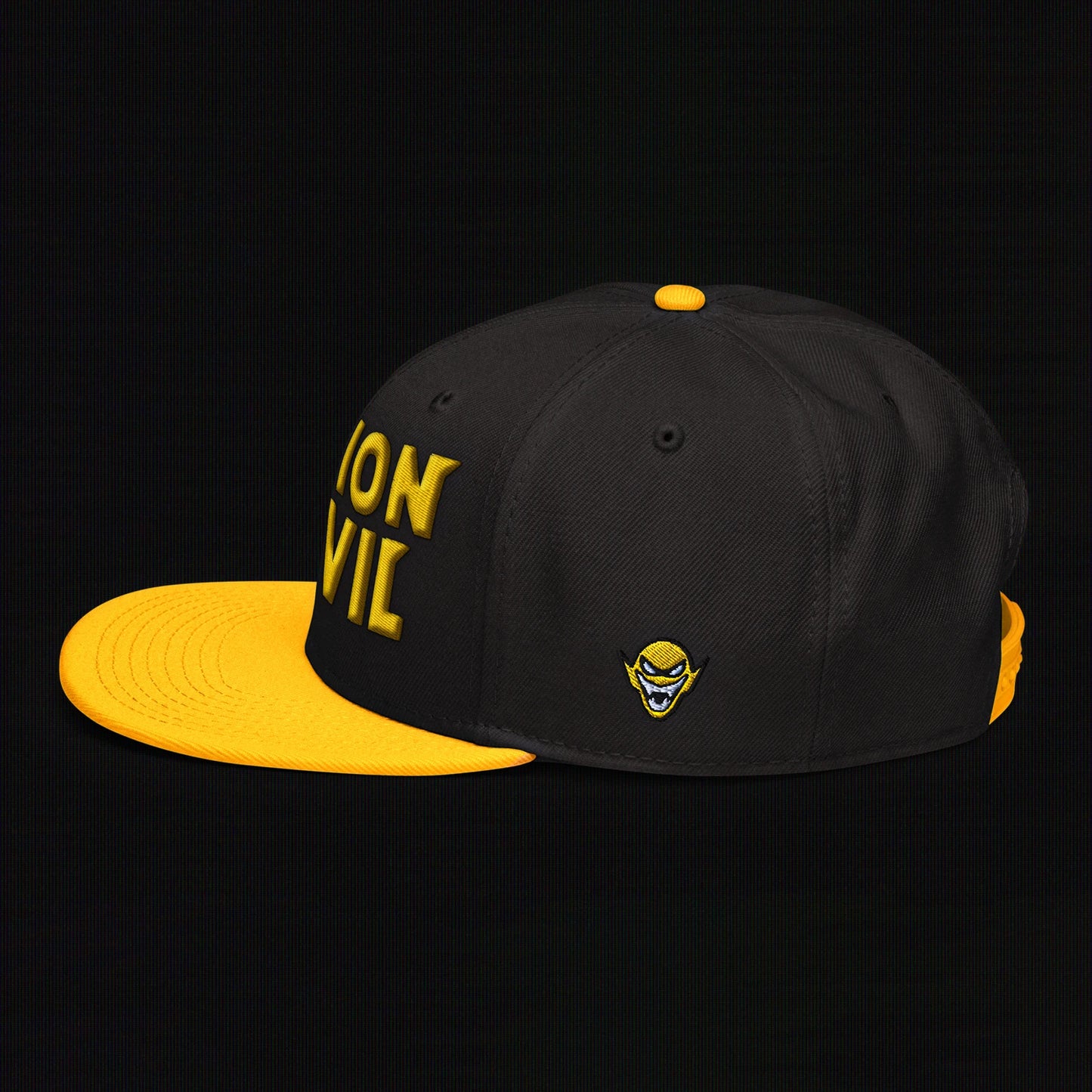 Legion of Evil - 3D Puff - Snapback Hat (Black/Gold)