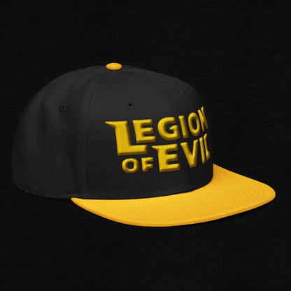 Legion of Evil - 3D Puff - Snapback Hat (Black/Gold)