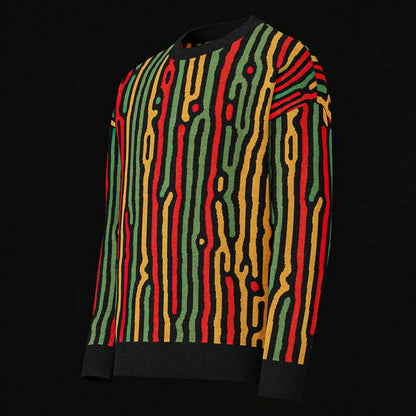 Legion of Evil - Lomita Relaxed Fit Knit Sweater (Red Green) The Legion of Evil